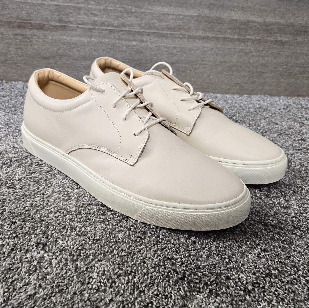 Nisolo Men's Low-Top Sneakers in Light Beige - Picture 6 of 14
